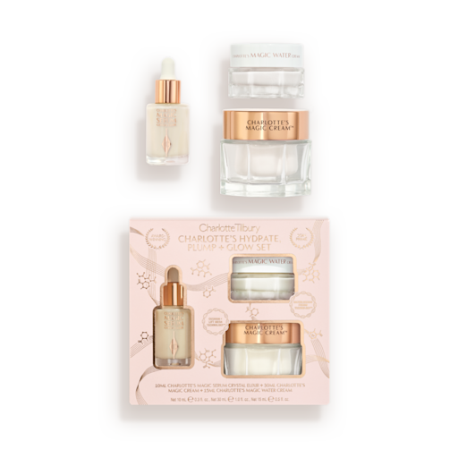 CHARLOTTE'S HYDRATE PLUMP & GLOW SET SKINCARE SET