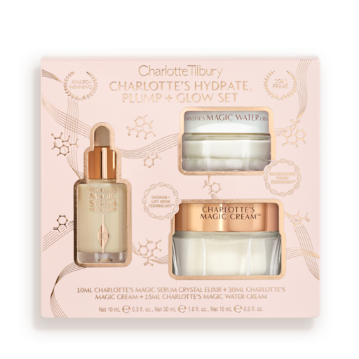CHARLOTTE'S HYDRATE PLUMP & GLOW SET SKINCARE SET
