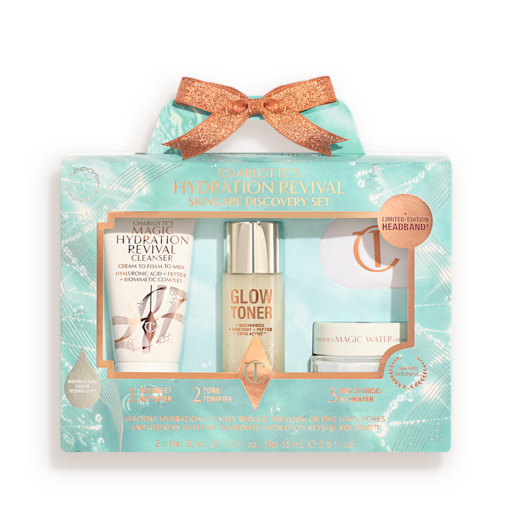 CHARLOTTE’S HYDRATION REVIVAL SKINCARE DISCOVERY SET – HUIDVERZORGINGSKIT IN REISFORMAAT