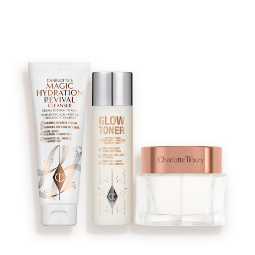 CHARLOTTE’S MAGIC CLEANSE, TONE & GLOW SET SKINCARE SET