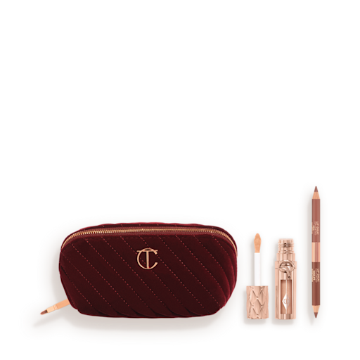 MAKE-UPTAS MET GEHEIMEN VOOR GEVORMDE LIPPEN LIPKIT & MAKE-UPTAS