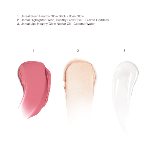 MINI UNREAL, FLAWLESS GLOW SECRETS Gezichtsset