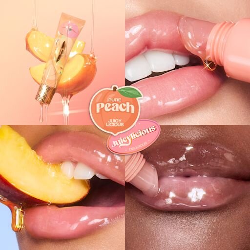 ONWERKELIJKE LIPPEN GEZONDE GLANS NECTAROLIE JUICYLICIOUS PURE PEACH