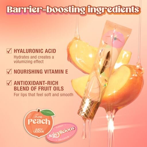 ONWERKELIJKE LIPPEN GEZONDE GLANS NECTAROLIE JUICYLICIOUS PURE PEACH