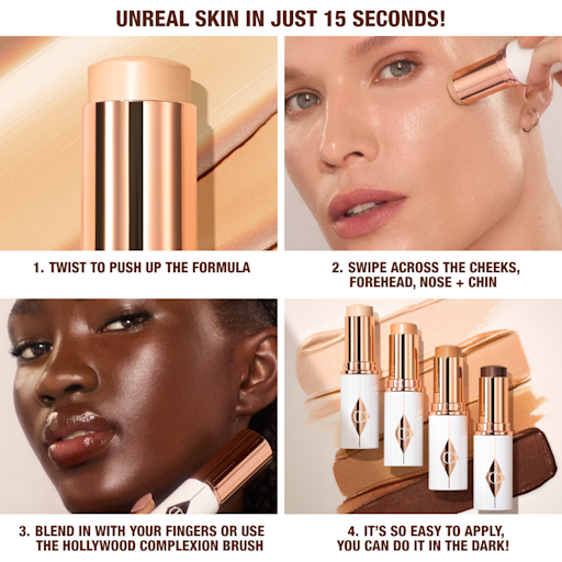 UNREAL SKIN SHEER GLOW TINT HYDRATERENDE FOUNDATIONSTICK 13 DEEP